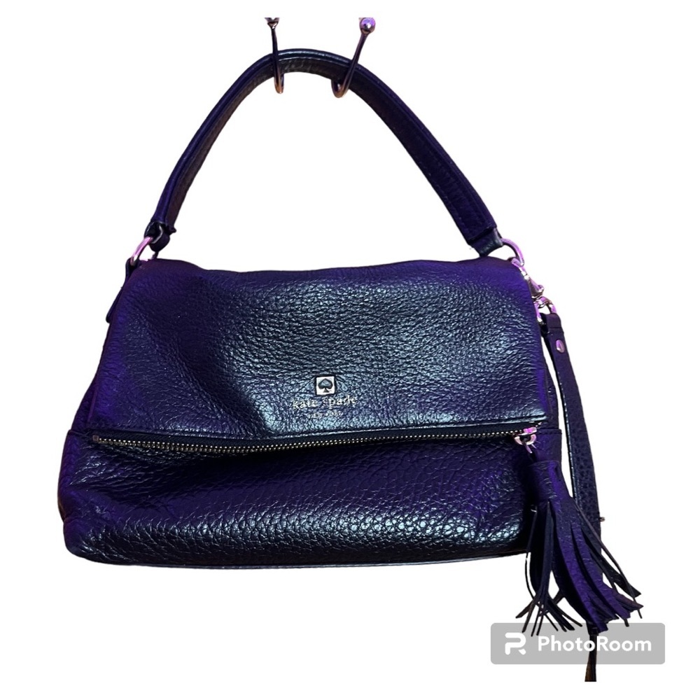kate spade new york Women's Medium Satchel Bag Leather- Black